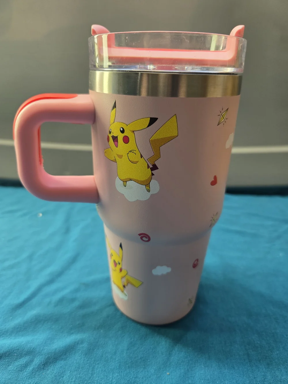 Pikachu Tumbler Peony Pink 20 oz